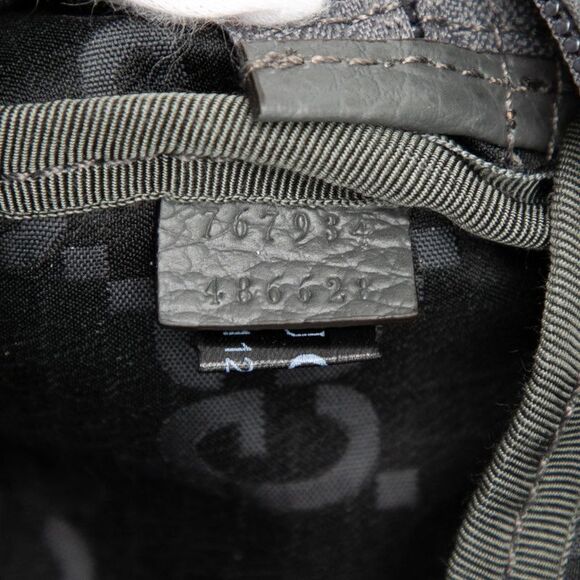 Gucci GG Nylon Waist Bag Body Bag 767934 Gray Nylon Leather Women's Gucci - Picture 6 of 7